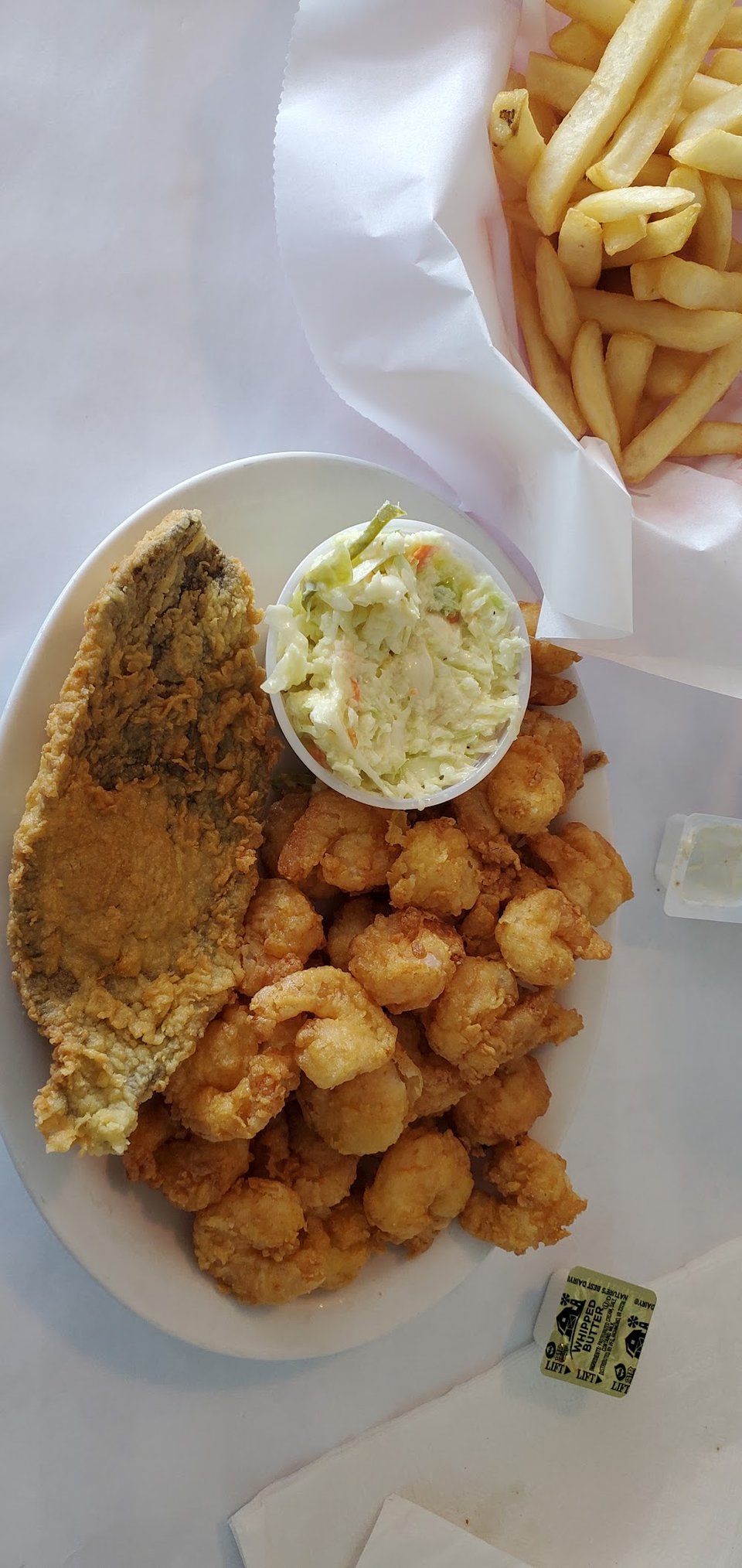 Fried Shrimp and Flounder